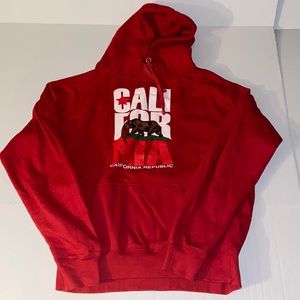 Gravity XL California Republic Red Graphic Hoodie
